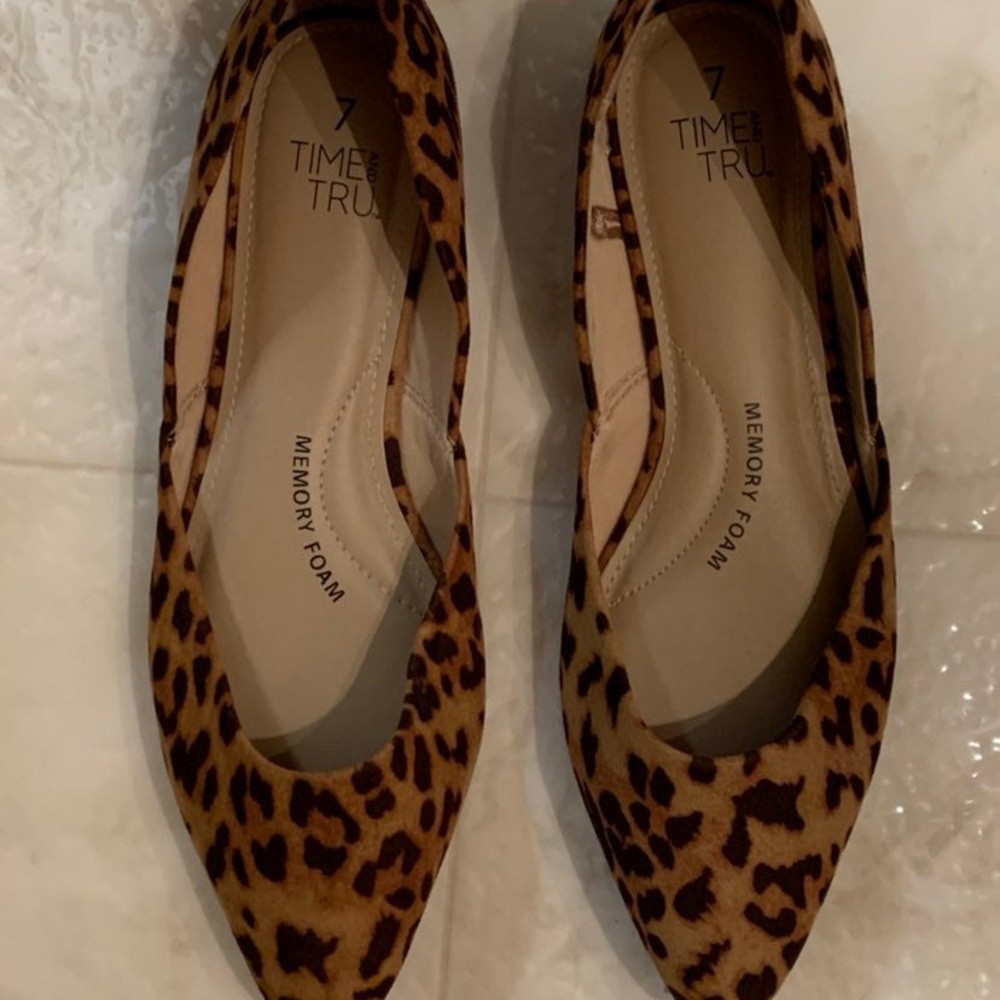 Cheetah print flats